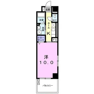 カーサトレンタ【7階】の間取り