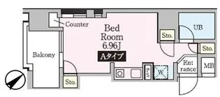 リバーテラス浅草【6階】の間取り