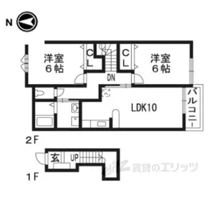 イーズパインヒルズ【2階】の間取り