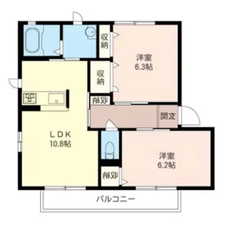 クレール鷺沼A【1階】の間取り