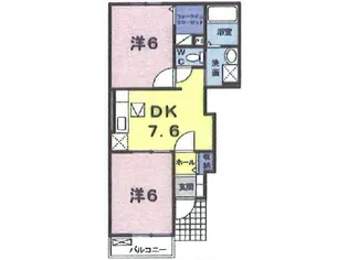 モーニング ミスト【1階】の間取り