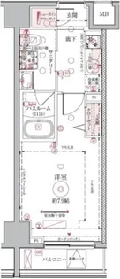 クレヴィスタ押上【5階】の間取り