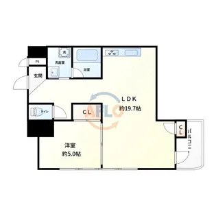 松栄市岡ハイツ【3階】の間取り