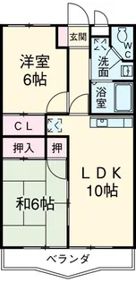 ハイツ花水木III【3階】の間取り