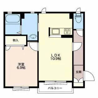 シャーメゾン大岩C【1階】の間取り