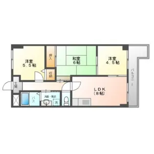 センチュリー壱番館【1階】の間取り