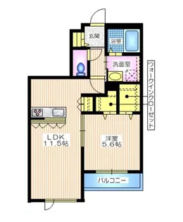 へーベルバッハ山崎【1階】の間取り