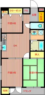 イーストハイム篠崎【3階】の間取り