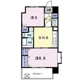 ステートリーマンション鷲崎【7階】の間取り