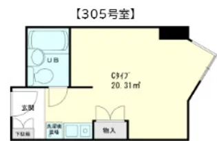 ノイメゾン堀江【6階】の間取り