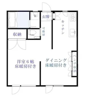 カーサアビエス【1階】の間取り