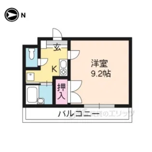 北山乃彬【5階】の間取り