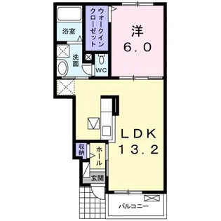 カーサ ヒカリ【1階】の間取り