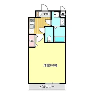 スプランディッド甲子園【3階】の間取り