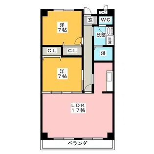 メゾン松月【2階】の間取り