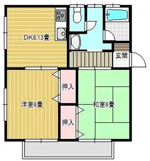 ●グレースコート A【2階】の間取り