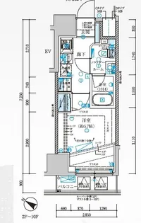 メインステージ横濱弥生町【6階】の間取り