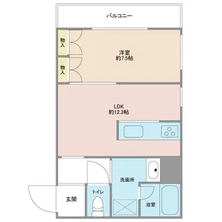 GRCオーパス城崎【8階】の間取り