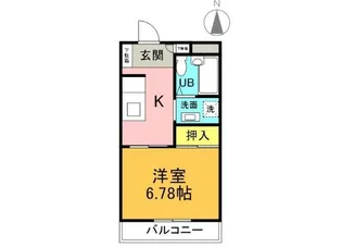 バースランド安積【1階】の間取り
