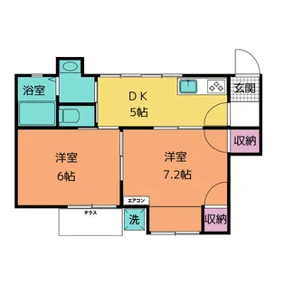 シャルマン日永【1階】の間取り
