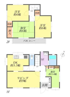 東京都練馬区東大泉3【一戸建】の間取り