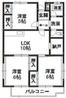 コーポ辻【3階】の間取り