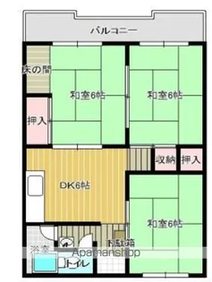 峯コーポ【2階】の間取り