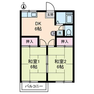 ベルゾーネ小林【2階】の間取り