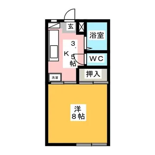 サーティーンガーデンB【1階】の間取り