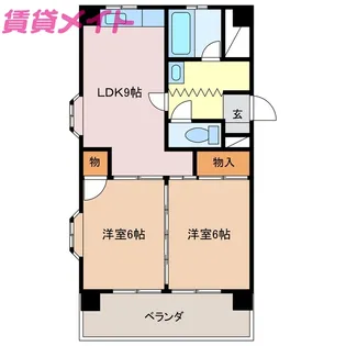 ホーマットサウス【3階】の間取り