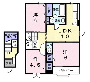 神奈川県足柄上郡松田町松田惣領【アパート】の間取り