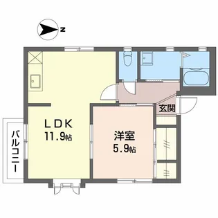 プランベール【2階】の間取り