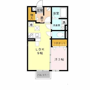 パークハイム【1階】の間取り