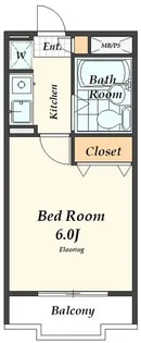 アーバンヴィラ国立【3階】の間取り