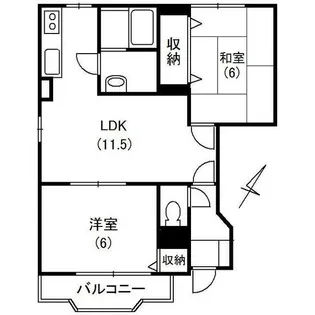 フレイジェI【1階】の間取り