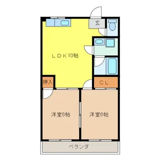 岐阜県岐阜市今嶺1【マンション】の間取り