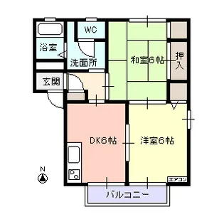 ディスサンタリオ【2階】の間取り