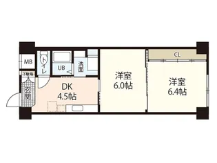ジェームスプラザ【5階】の間取り