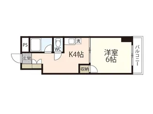 ローベンハイム永井【5階】の間取り