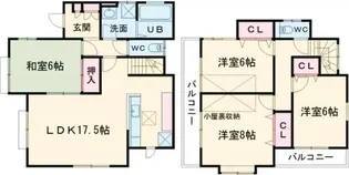 千葉県柏市柏【一戸建】の間取り