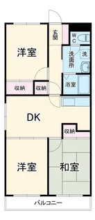 山の手マンションII【3階】の間取り