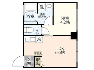 M Terrace住吉【4階】の間取り