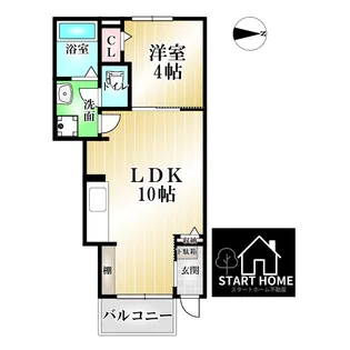 徳島県板野郡藍住町住吉字神蔵【アパート】の間取り
