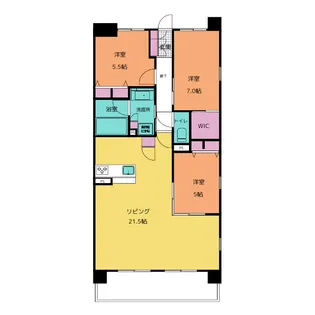 プレサンスロジェ四日市駅前【13階】の間取り