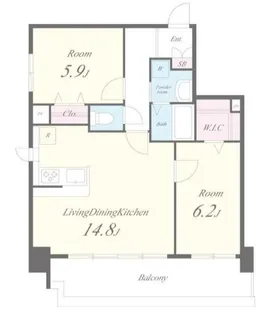 ササラ【6階】の間取り