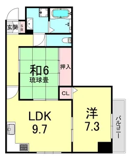 アミティ松本【1階】の間取り