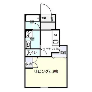 さゆり荘【1階】の間取り