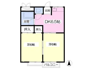 ハイグレード御幸【1階】の間取り
