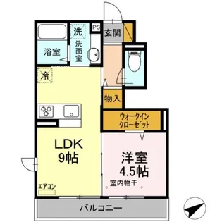 ジュネス前原【1階】の間取り