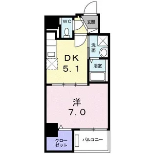 メルヴェーユ・押上【9階】の間取り